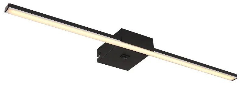 Aplica LED design modern Jaime negru, opal