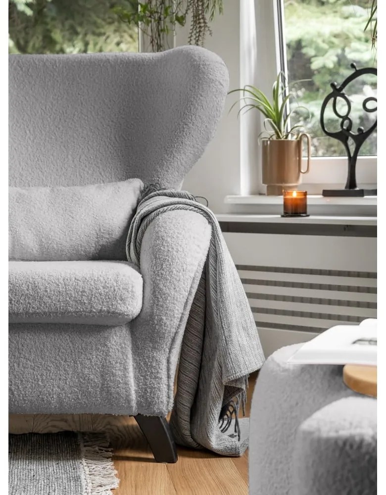 Fotoliu cu spătar înalt Miuform Miuf, gri