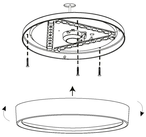 Eglo 98603 - Plafonieră LED MUSURITA LED/16,8W/230V