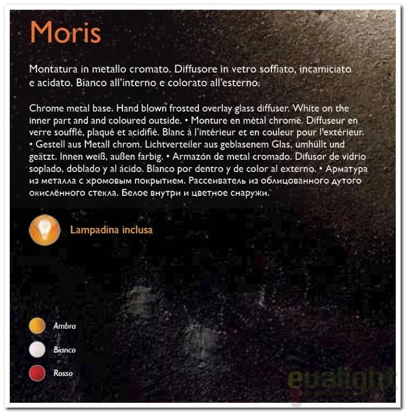 Aplica de perete MORIS AP2 galben 34553
