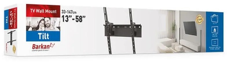 Suport TV perete Barkan tilt 13-58" 25kg