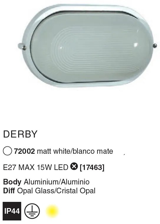 Aplica de perete exterior IP44 Derby-G 72002