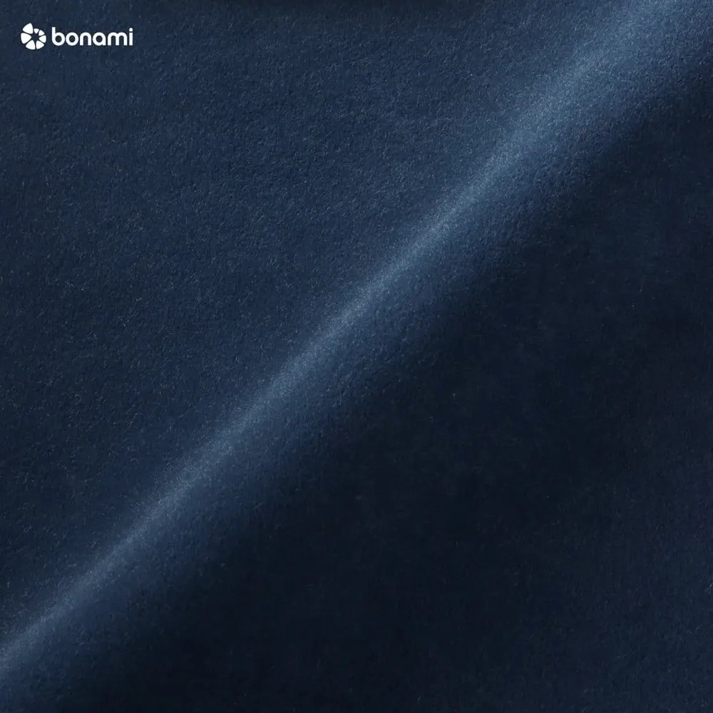 Fotoliu albastru închis cu tapițerie din catifea Eden – Scandic