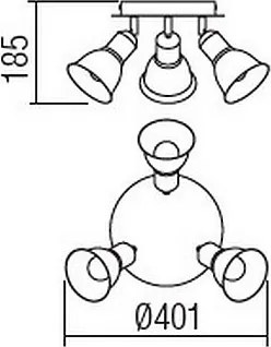 Spot OLAF 3xE14/12W/230V Redo 04-465
