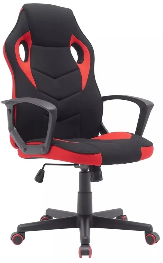 Scaun de birou Dakar negru/rosu