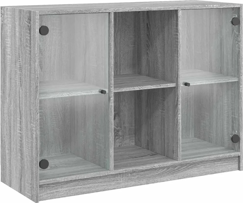 vidaXL Servantă, gri sonoma, 102x37x75,5 cm, lemn prelucrat
