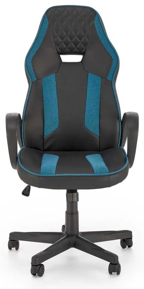 Fotoliu de birou Rebound, negru / albastru