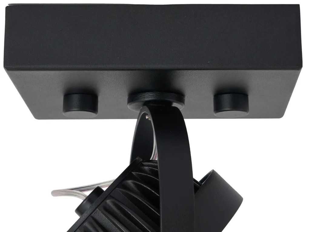 Spot modern negru montat la suprafață, cu LED dimabil - Apollo