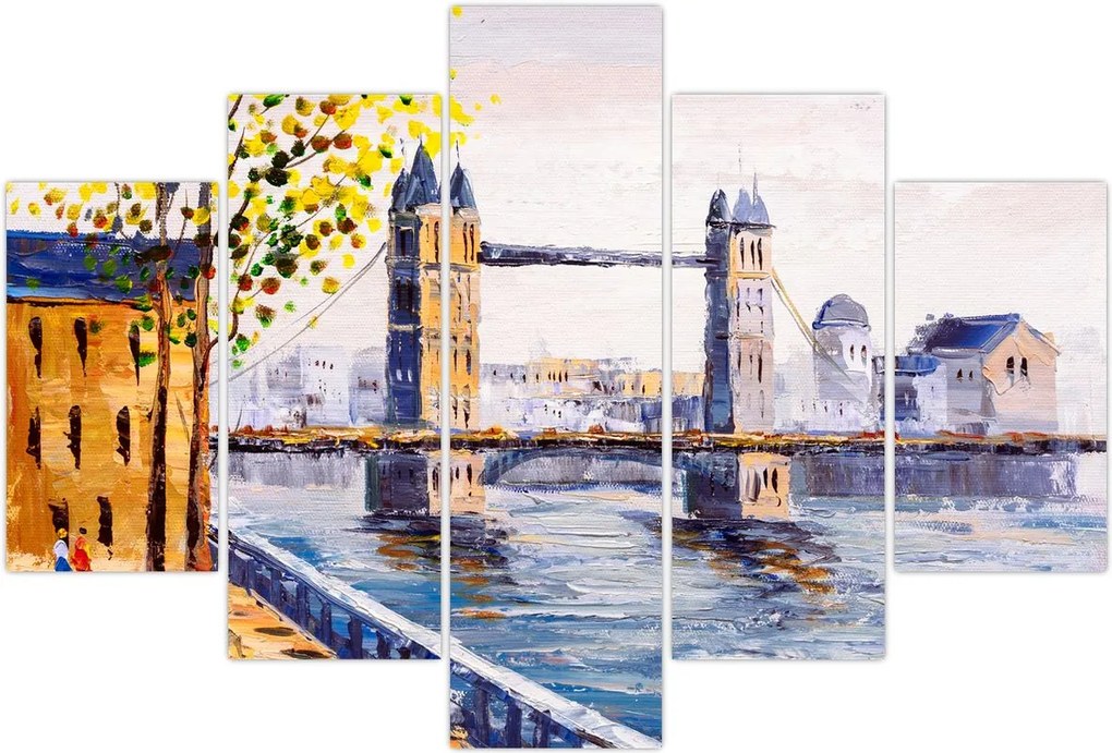 Tablou - Pictură oraș (150x105 cm)