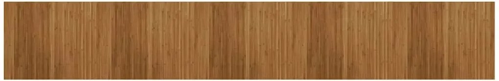 vidaXL Covor dreptunghiular, maro, 80x500 cm, bambus