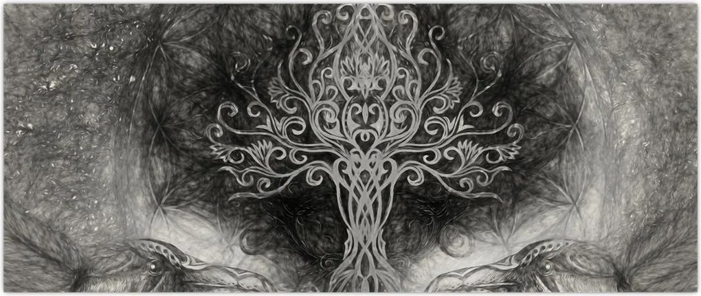 Tablou - Copacul vieții (120x50 cm)