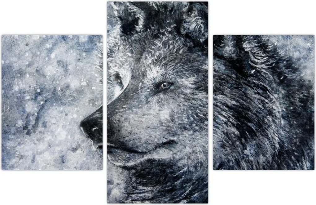 Tablou - Lupul din desene animate (90x60 cm)