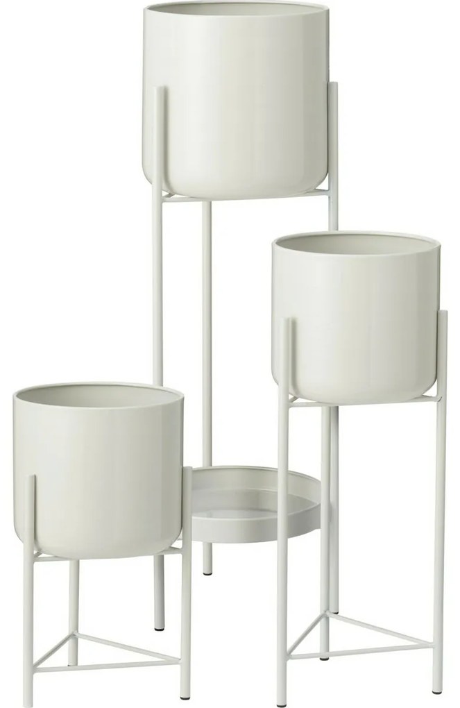 Set de suporturi metalice pentru flori Malvaroalb, 3 buc.