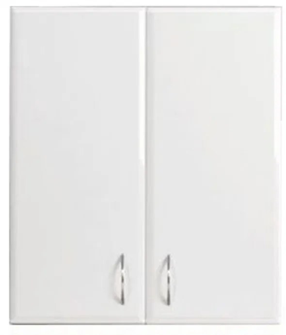 Dulap suspendat Bianca 60 cu 2 uși, alb lucios