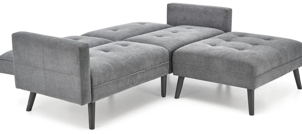 Canapea cu taburete Corner (gri). Promo -6%. 1092514