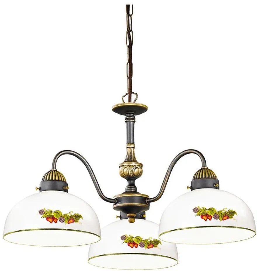 Lustră pe lanț Kolarz 731.83.121 NONNA 3xE27/75W/230V struguri/căpșuni