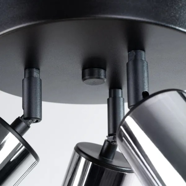 Spot Sollux SL.1369 WINX 3xGU10/10W/230V negru/crom