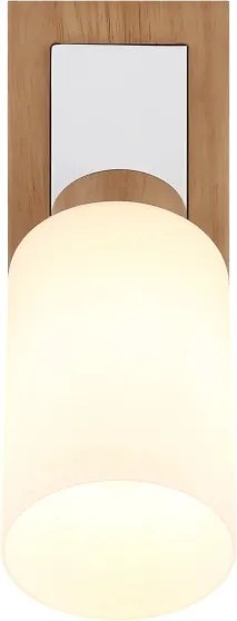 Globo 15977-1 - Aplica de perete cu spot ROWENA 1xE27/60W/230V stejar/alb