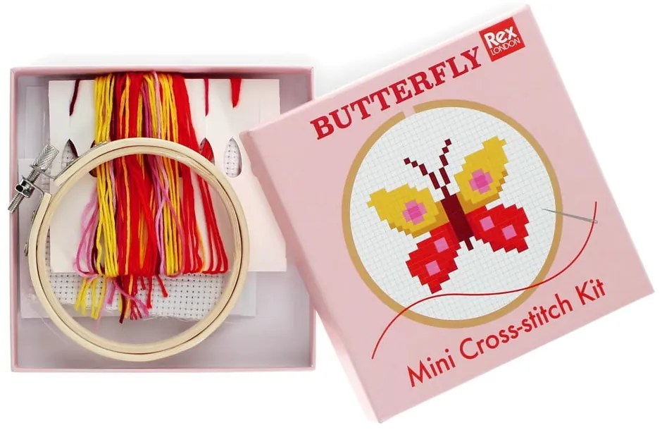 Set creativ Cross-stitch Kit Butterfly – Rex London