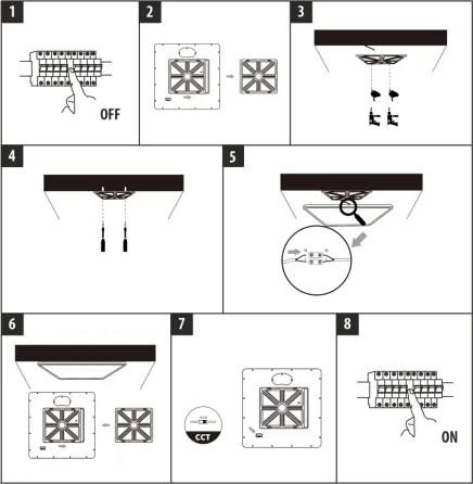 Plafonieră LED 32W/230V 3000/4000/6500K 40x40 cm albă