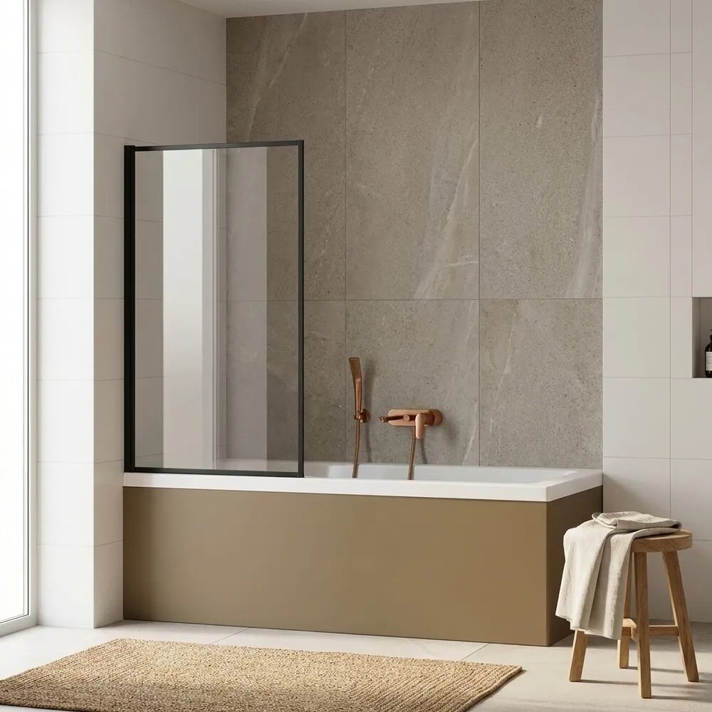 Paravan de cada negru Rune Borr 80x140 cm