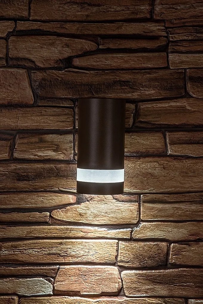 Aplica LED CCT perete exterior IP65 Urfa Line maro