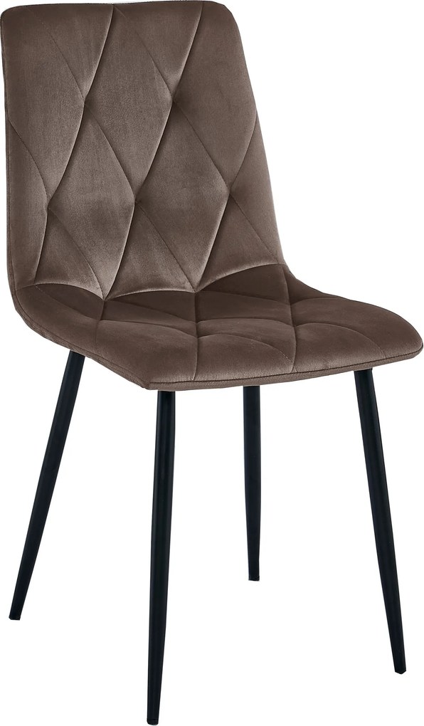 Scaun Bucatarie/Dining Fido,Catifea Maro Inchis