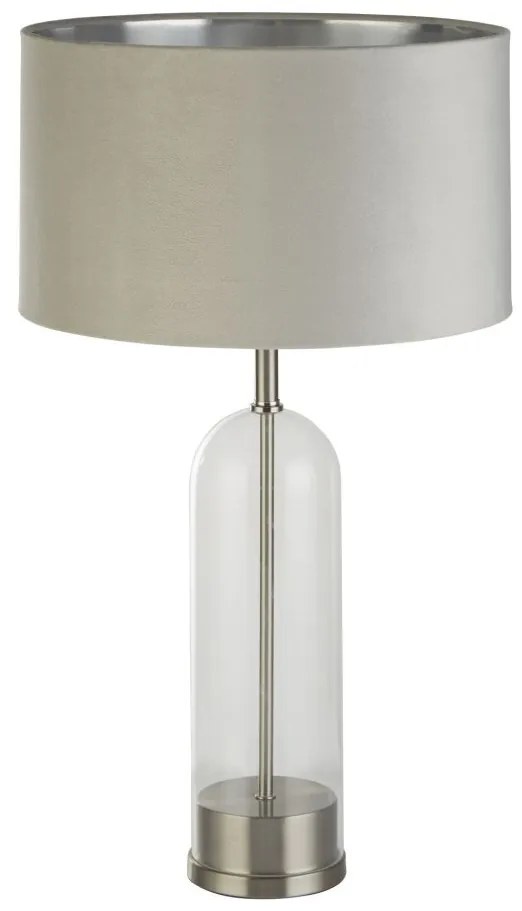 Veioza/Lampa de masa design decorativ Oxford nickel/gri