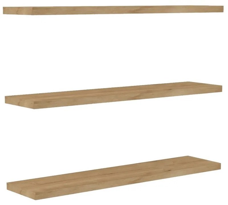 Rafturi de perete cu aspect de lemn de stejar 3 buc. Boss - Kalune Design