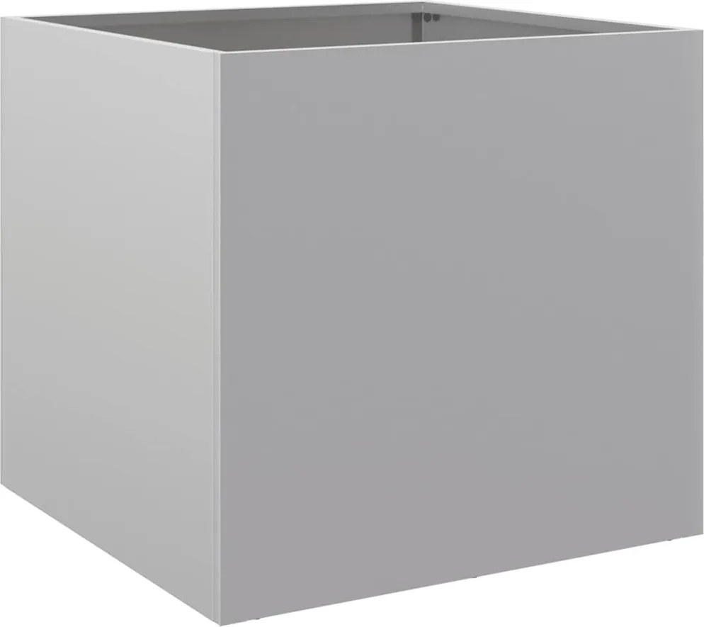 vidaXL Jardinieră, argintiu, 49x47x46 cm, oțel galvanizat