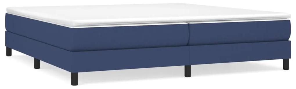 3120546 vidaXL Cadru de pat, albastru, 200x200 cm, material textil