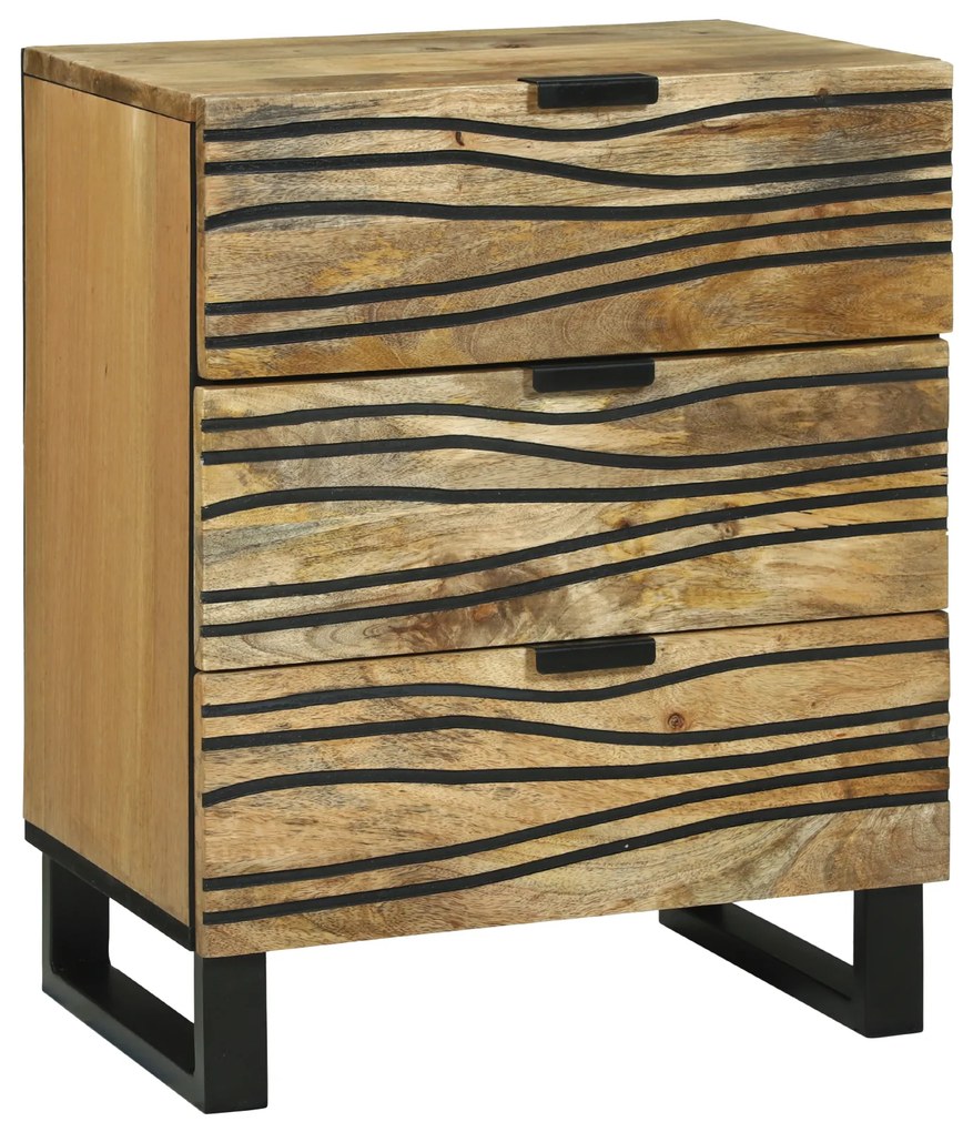 vidaXL Dulap de noapte Maro 50 x 33 x 60 cm Lemn masiv de mango
