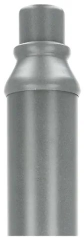 Tijă metalică pentru stâlp de iluminat exterior BASE, 3 m, gri