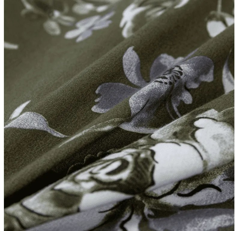 Lenjerie de pat din microflanel VIONAE verde Dimensiune lenjerie de pat: 70 x 90 cm | 140 x 200 cm