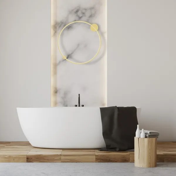 LED Aplica SATURNO LED/46W/230V pr. 80 cm IP44 auriu