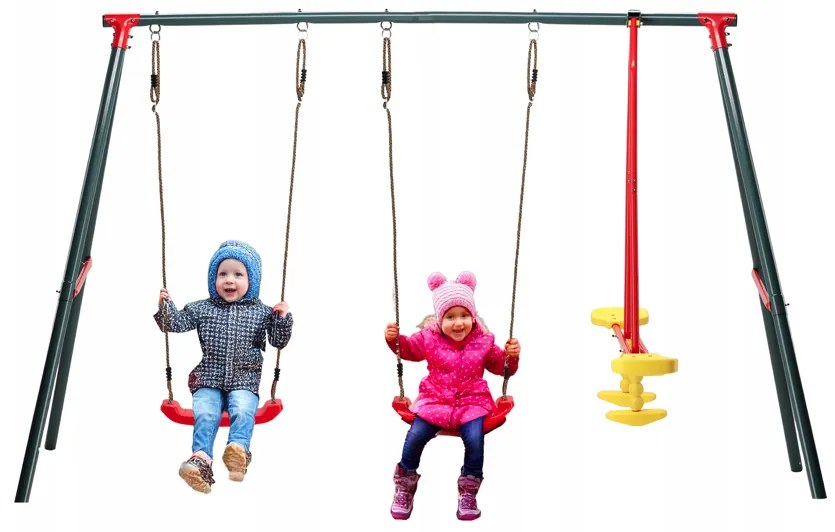 Leagăn multifuncțional 3 in 1 cu cadru metalic