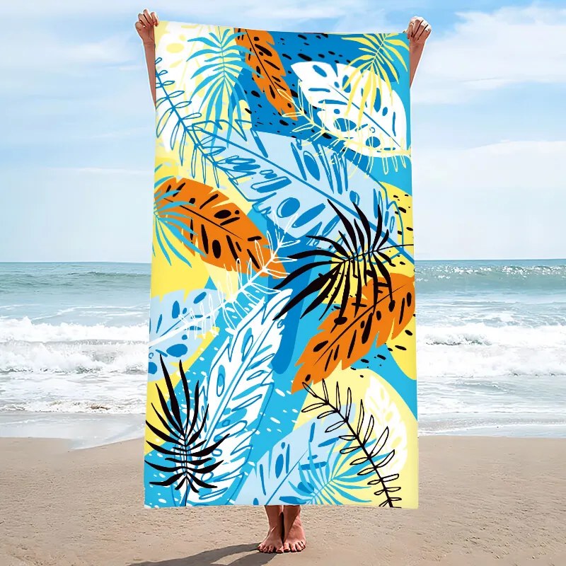Prosop plaja SUMMER FRESH 100x180 cm colorat, 100% microfibra