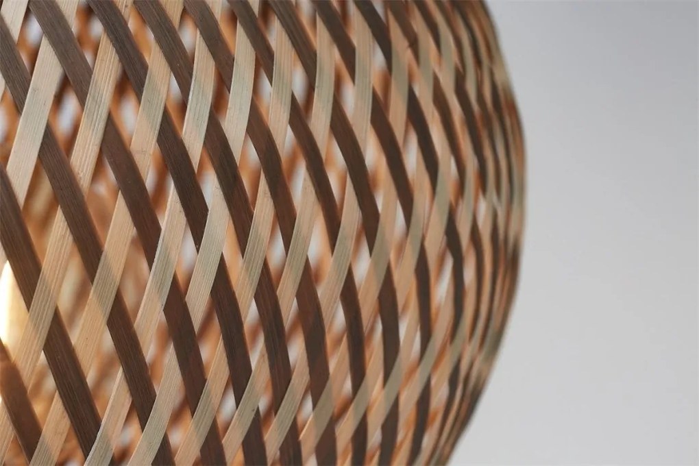 Lampa de Masa Eco, Bambus, Barbados natural/brown