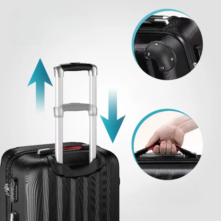 Deuba Set de trolere Baseline cu 3 piese - negru