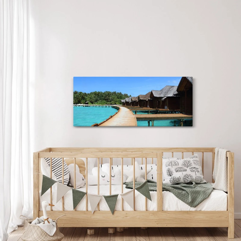 Tablou cu Maledive (120x50 cm)