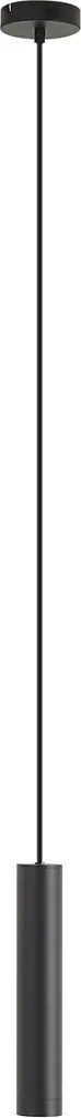 Lampă suspendată de design neagră GU10 50mm IP44 - Tuba