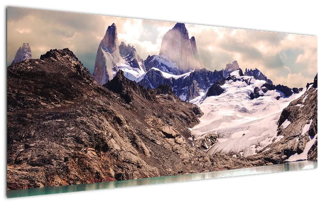Tablou cu lac montan (120x50 cm)