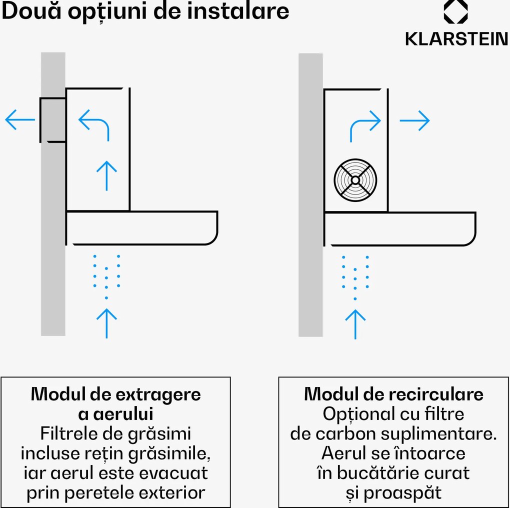 Klarstein Limelight, hotă, 90 cm, hota de perete, 600 m³ / h, neagră