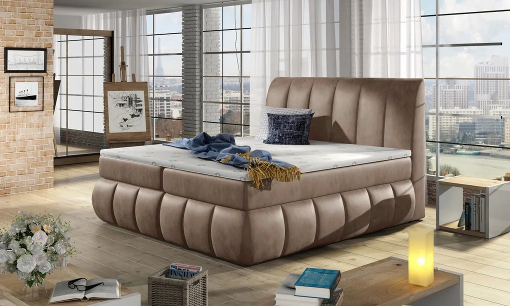 Pat boxspring Vincenzo 180x200 cm Monolith 09