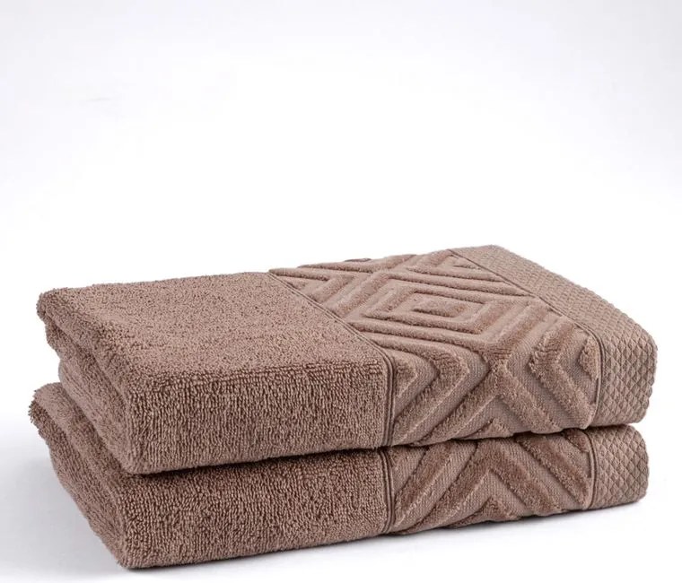 DETEXPOL Set prosoape frotir PAULA taupe 50 x 90 cm 2 buc