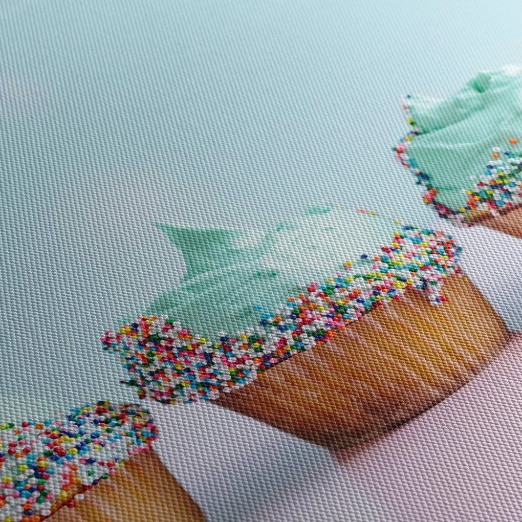 Tablou cu cupcakes (90x60 cm)