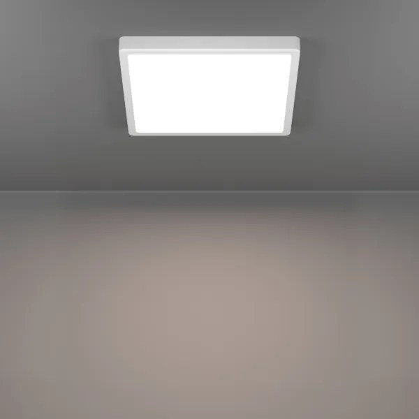 Eglo FUEVA 901337 - Plafonieră LED pentru baie, 13W, 230V, 29x29 cm, IP44, alb