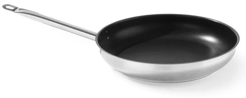 Tigaie profesionala inox cu strat anti-aderent, 32 cm diametru x 5,5 cm inaltime, gama Hendi Profi Line