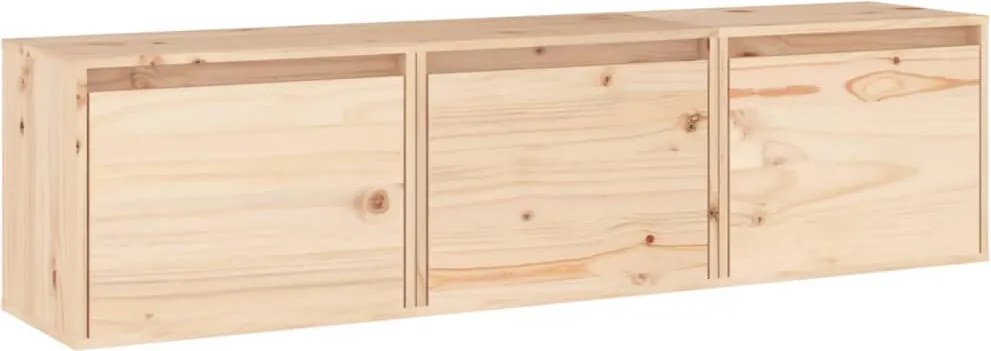 vidaXL Comode TV, 3 buc., lemn masiv de pin
