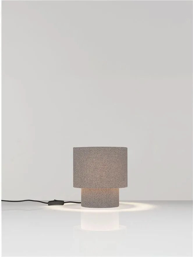 Veioza, Lampa de masa cu abajur maro deschis SYRIN